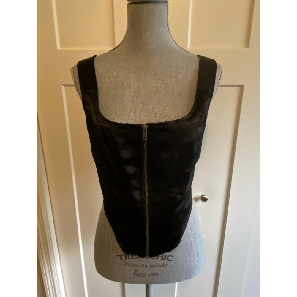 Future Collective Kaylana Barfield Vest Zip New Tag 8 Lingerie Coquette s57